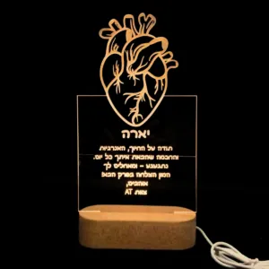 מתנה לרופא לב בעיצוב אישי מפעים