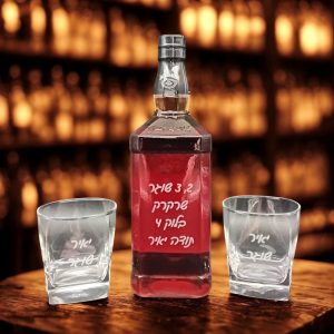 מארז וויסקי ג’ק דניאלס עם חריטה אישית