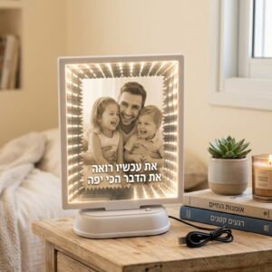 מראת הקסם עם תמונה בעיצוב מלבן עם חריטה אישית (3)